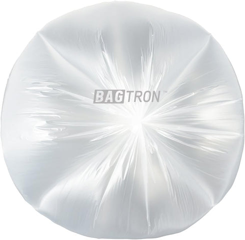 7-10 Gallon Trash Bags, 8 Micron High Density Garbage Can Liners, Natural Clear, 24" x 24", 1000 Count