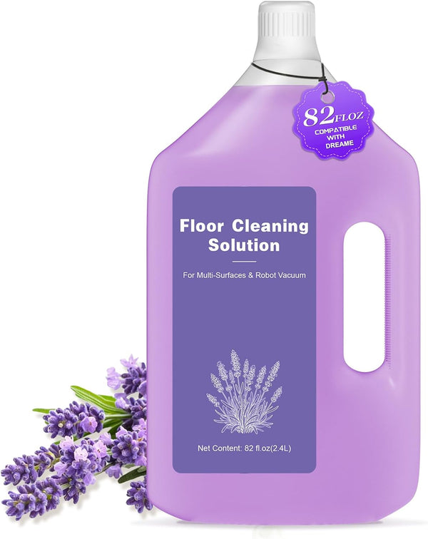 QKLYXEN 82 FL OZ/2.4 L Lavender Scented Floor Cleaning Solution Compatible with Dreame