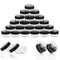 ZEJIA 3 Gram Sample Containers with Lids, 50 Count Tiny Jars for Lip Balms, Lotion, Black Lids