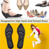 Shoe Insoles Women, Breathable Arch Support Insoles, 5D Sponge Comfort Insoles and High Heel Inserts (Black)