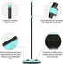 Rubber Broom for Pet Hair Removal: 59" Telescoping Handle, Squeegee for Carpet, Hardwood, and Tile Floors