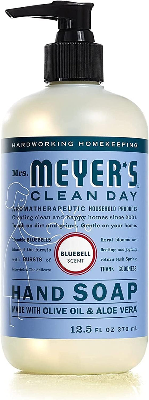 Set, 3 Mrs. MEYER'S Kitchen Dish Soap, Hand Soap, and Multi-Surface Cleaner, CT (Bluebell)