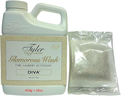 TYLER CANDLE COMPANY Glam Wash Laundry Detergent, Diva, Liquid, 16 Fl Oz HE Safe w/Dryer