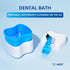 Retainer & Denture Cleaner Kit, Mouth Night Guard Whitening Case, 120 Cleanser Tablets, Guard Bath Cup