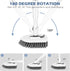 SetSail 4-in-1 52-inch 3 Tile Tub Floor Scrubber with Long Adjustable Handle Shower Cleaner Brush with V-Shaped Grout