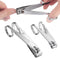 Nail Clippers, EZ Grip Nail Clipper Set, Carbon Steel Fingernail and Toenail Clippers for Seniors, Set of 2