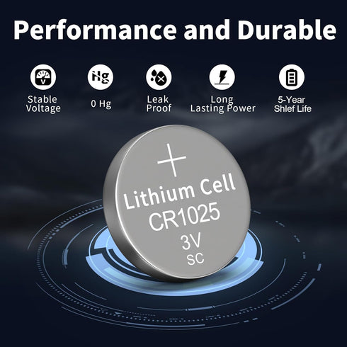 PKCELL 1025 CR1025 3V (20 Count (Pack 1)) CR Battery Lithium Battery
