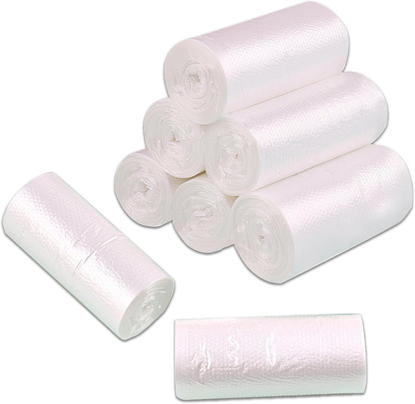 0.5 Gallon Mini Trash Bags, 240Pcs Clear Garbage Bags for Tiny Bathroom Trash Can, Fit 0.4-0.8 Gal