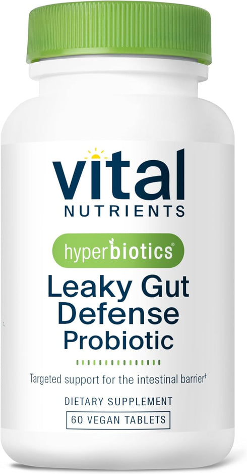 Hyperbiotics Vital Nutrients Leaky Gut Repair Probiotic Supplement, 60 Vegan Count, Strengthens Gut Health