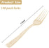 Goodluck 150 Pack Gold Glitter Plastic Forks, Heavy Duty Disposable Cutlery Perfect for Weddings and Parties