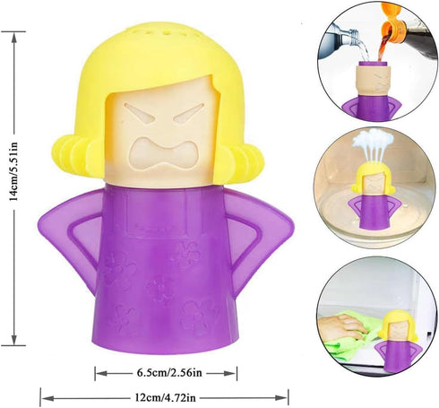 Microwave Cleaner - Steam Cleans Crud in Minutes with Vinegar and Water for Kitchen Gifts (Color Random)