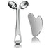 Yeamon Face Massager - Metal Face Roller Gua Sha Massage Tool for Skin Care, Facial Roller for Women