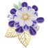 MIAO WU Japanese Hair Clip, Cherry Blossom Kimono Hanfu Flower Hairpin for Women Girl (Purple)