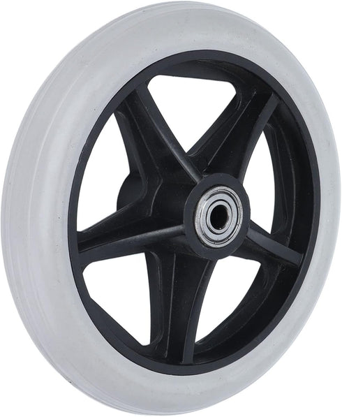 6 Inch Aramox Solid Wheel Replacement for Rollator Walker Wheelchair Medical Mobility Equipment with PU Material
