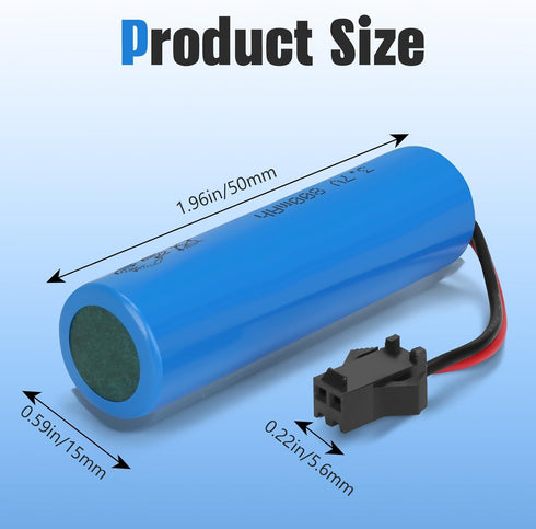HaiNXC 2 Pack 3.7V 800mAh DC Li-ion Rechargeable Battery for Toy Car, Double Sided RC Stunt Car, Small RC Boat