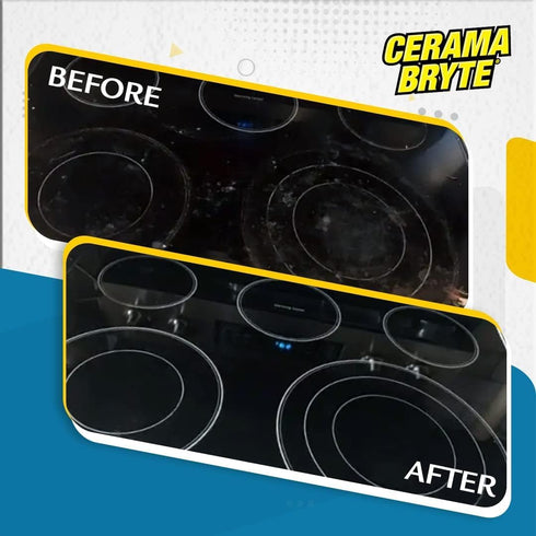 Cerama Bryte Cooktop and Stove Top Cleaner for Glass-Ceramic Surfaces, 18 Ounces, 2 Pack