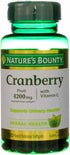 Nature's Bounty Cranberry Fruit 4200 mg with Vitamin C - Softgels, 120 ea (Pack of 4)