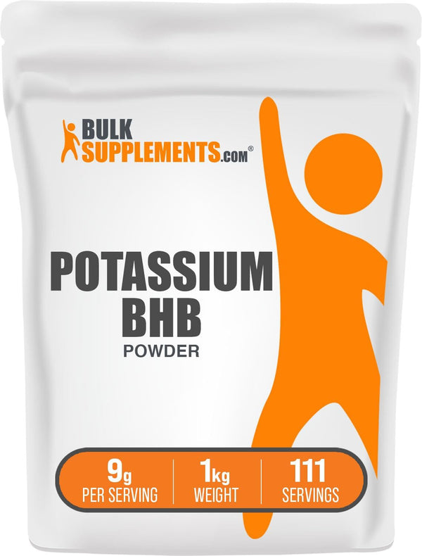 BulkSupplements.com Potassium BHB Powder - Electrolytes Supplement, Gluten Free, 9g per Serving