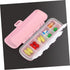 Ipetboom 3 Pcs Portable Medicine Organizer Box Labels Weekly Pill Dispenser Sturdy Plastic Odorless Travel-Friendly
