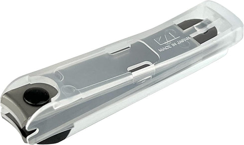 Kai Nail Clippers Type 001S White Stainless Steel Fingernail Toenail Clipper with File & Catcher, Made in Japan