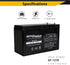 SEFEPODER 12V 7Ah (F1 Rechargeable Sealed Lead Acid Battery Terminals)