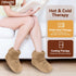 NEWGO Microwaveable Booties Foot Warmers - Heating Pad for Foot Heated Slippers for Cold Feet, Plantar Fasciitis,