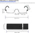 REAVEE 2 Pack Half Frame Reading Glasses, Lightweight Metal Readers for Men Women, Black and Blue +3.5 with Case