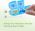 Zoiydals 3 7 Weekly Pill Organizer Times a Day Day Medicine Pill Organizer and Travel Pill Box with Large Openings