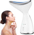okahila Face & Neck Massager | White LED Red-Light-Therapy-for-Face and Neck, Red Light