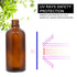 Hydior Amber Glass Spray Bottles for Essential Oils, 4oz Fine Mist Spray Bottle 2 Pack