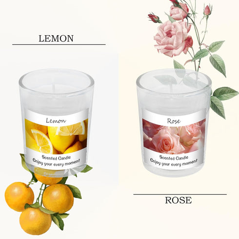 Set 6 Pack Scented Candles Gifts for Women and Men, Soy Wax Aromatherapy Candles Jar Candle for Birthday, Thanksgiving