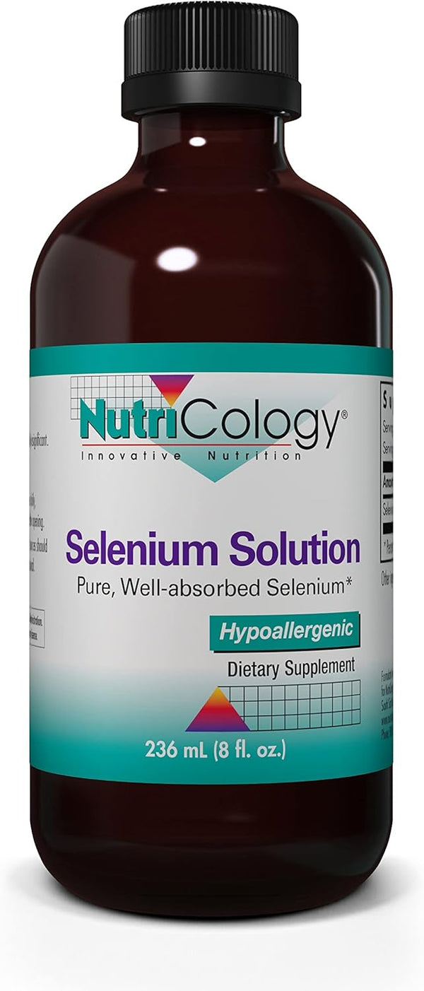 Nutricology Selenium Solution - Well-Absorbed Liquid, Pure Sodium Selenite, 100 mcg Supplement