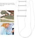 Qianjyvous Bed Ladder Assist Rope, Elderly Bed Ladder Assist, Luminous Portable Handle Grip with Slip, White Bed Ladder