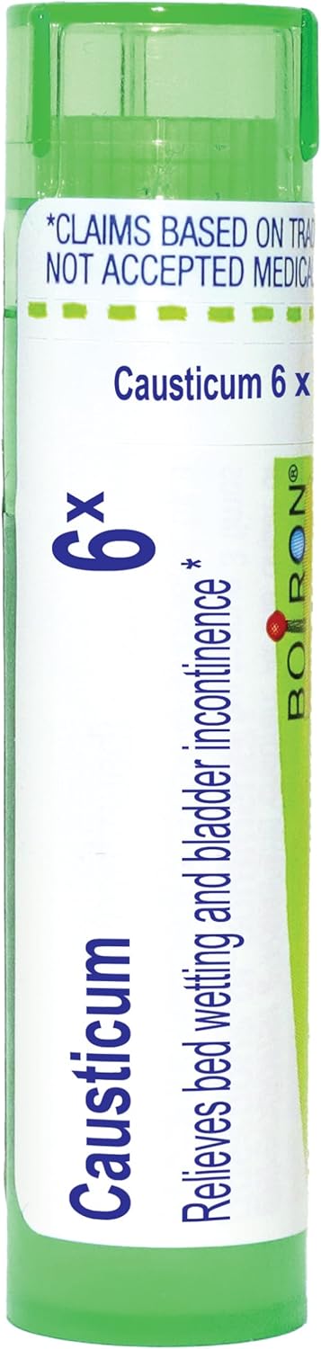 Boiron Causticum 6X for Bed-Wetting & Bladder Incontinence, 80 Pellets