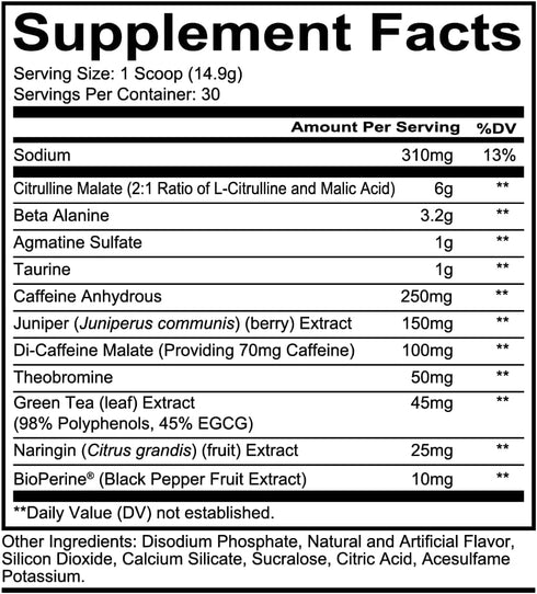 REDCON1 Total War Pre Workout Powder, Blue Lemonade | Beta Alanine + Citrulline Malate | 30 Servings, Keto Friendly,
