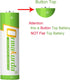 14430 Rechargeable Lifepo4 Battery 3.2V 450mAh - 6 Pack for Solar Panel Outdoor Garden Lights