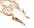yueton 2pcs Fashion Ladies Hollow Out Leaves Gold Chain Alligator Clips, Hair Clips for Bride