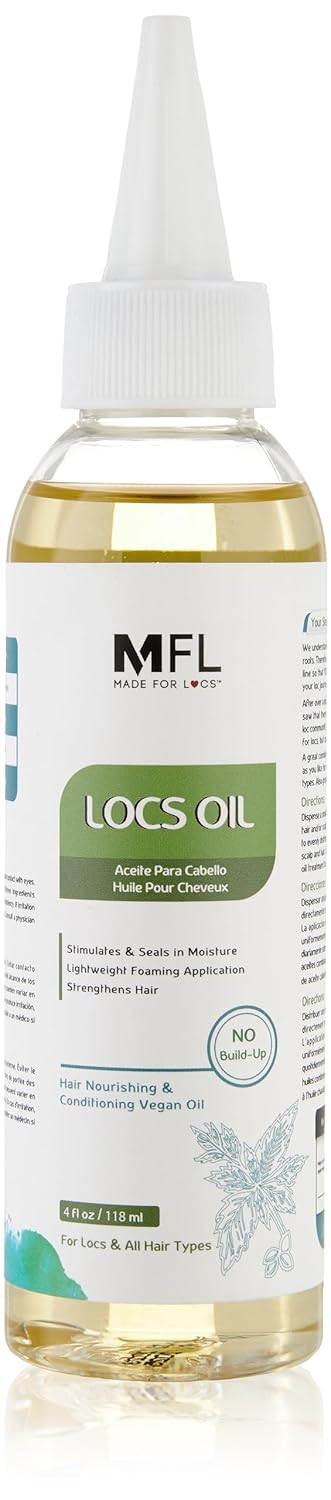 Locs Vegan Conditioning Hair Oil, Foaming Locs Oil, 4 oz