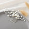 Latious Wedding Bride Pearl Hair Side Comb, Silver Rhinestone Bridal Hair Clips for Women and Girls