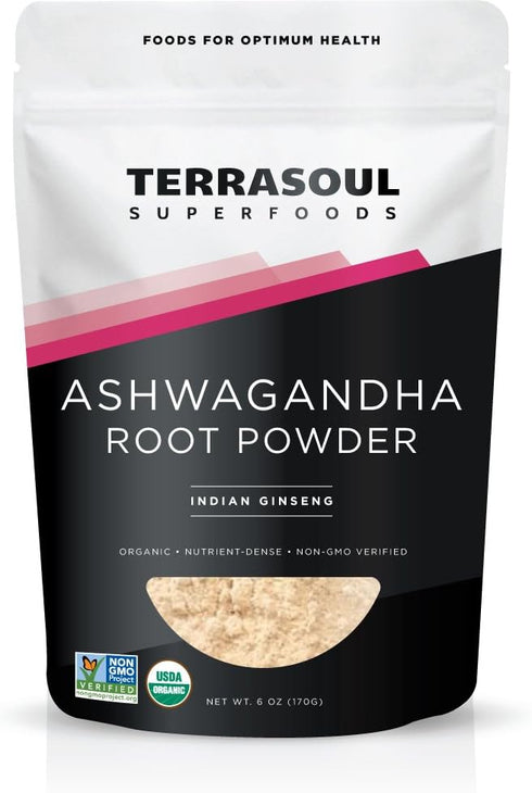 Terrasoul Superfoods Organic Ashwagandha Root Powder - 6oz