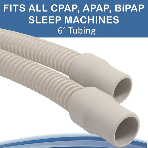 Roscoe Medical Lightweight CPAP Hose, 6 Feet - Flexible Tubing for Resmed, Philips, and Most Machines