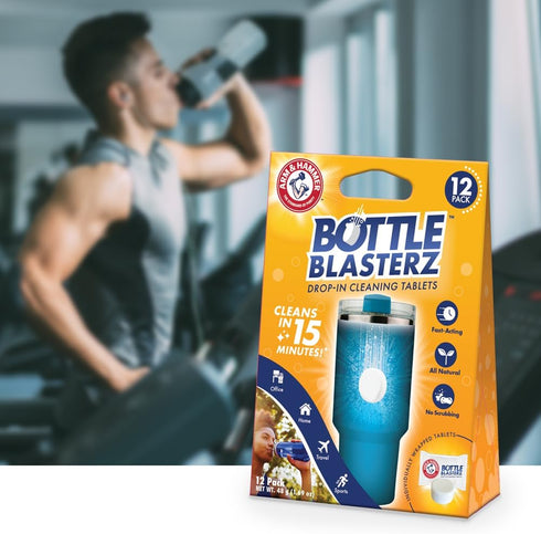 Hammer Packed (12 Count) Arm & Bottle Blasterz - Drop-In Cleaning Tablets - Perfect for Water Bottles, Tumblers