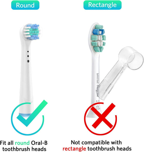Electric Toothbrush Travel Case, Hard Storage Bag with Caps for Electric Toothbrush