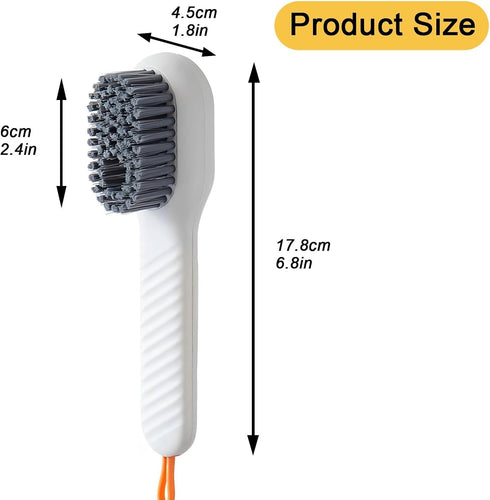 LUTRAYOHO Scrub Brush with Handl, Heavy-Duty Scrub Brushes for Cleaning, Durable Bristles, for Kitchen, Bathroom