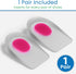 ViveSole Gel Heel Cups (Pair) - Silicone Cushion Insert Pads for Pain Relief, Plantar Fasciitis, Heel Spurs, Shoes