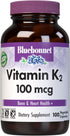 Bluebonnet Nutrition Vitamin K2 Supplement 100 mcg Daily Vit K2 MK7 Heart