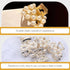 Mobestech 6pcs Hair Clips, Pearl Claw Clips with Rhinestones, Hair Barrettes for Women & Girls Hair Styling