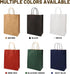 Gift Bags 8.25"X5.9 "X3.15" 100pcs Brown Paper Bags with Handles, Kraft Paper Bags for Small Business, Wedding Party