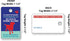 TLC Safety By Design My Dog is Home Alone Emergency Alert Safety I.D. 2 Pk. Plastic Key Tags with Contact Call Card