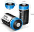 CR123A 3V Lithium Battery, 4 Pack 1600mAh with 10-Year Shelf Life for Flashlight Alarm System